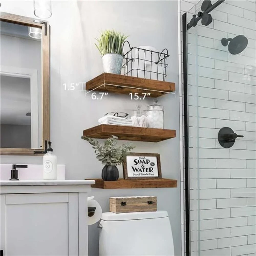 Floating Shelves for Wall Bathroom Shelf Bedroom Kitchen Living Room Hanging